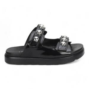 NEW LOVE RIO women's barra seaside studded sandal in black